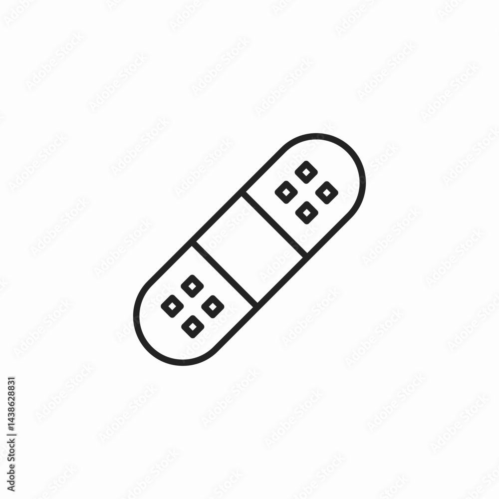 adhesive bandage icon sign vector adhesive bandage icon sign vector