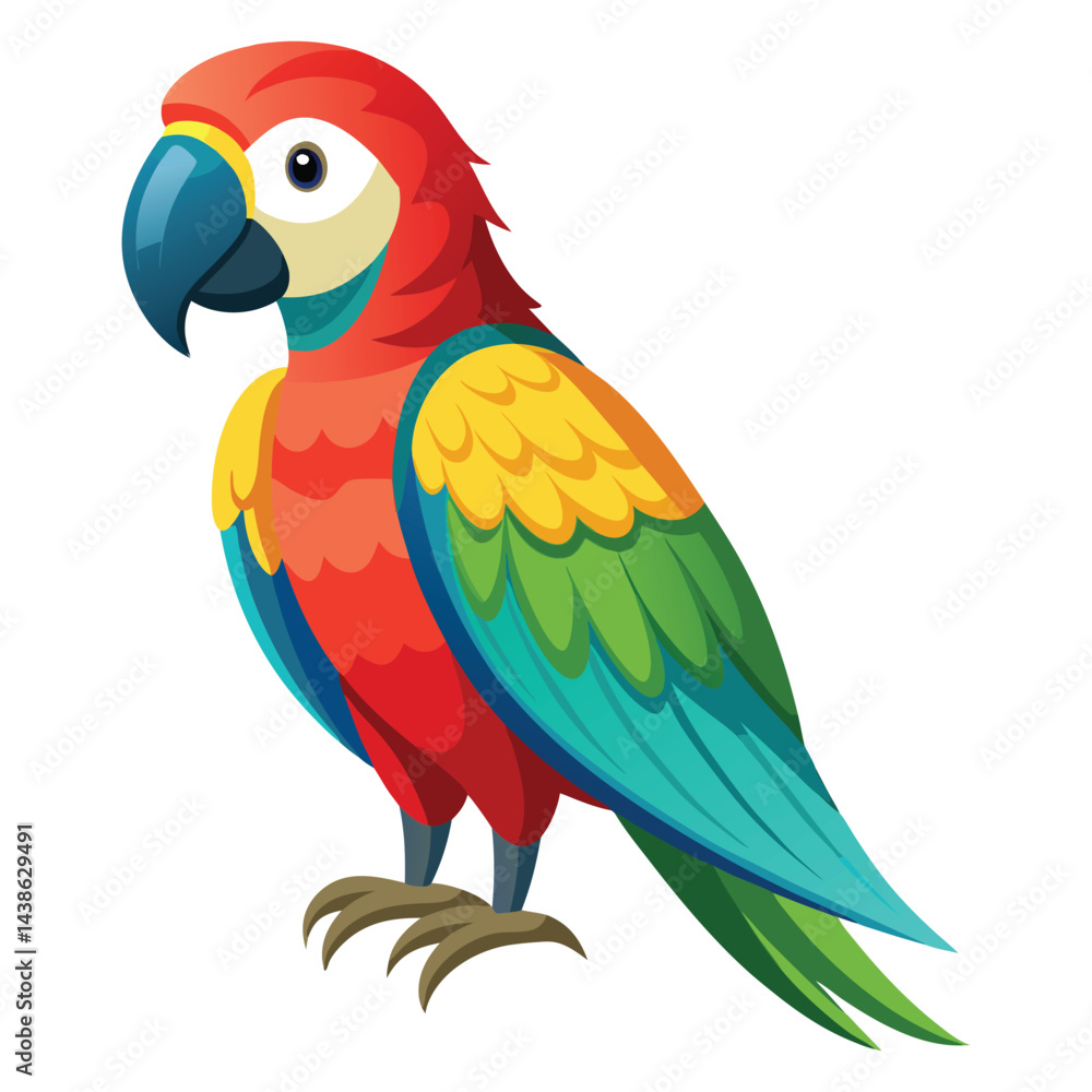 Fototapeta premium Parrot Vector 