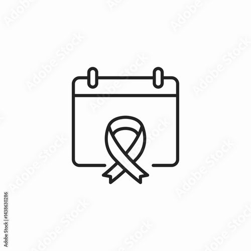 cancer awareness day icon sign vector