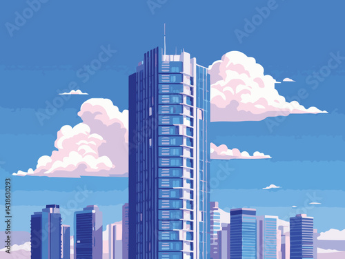 skyscrapers in the city