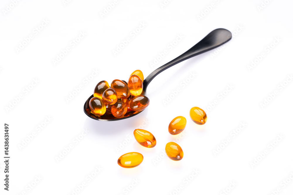 Dietary supplement containing omega 3 fish oil capsules