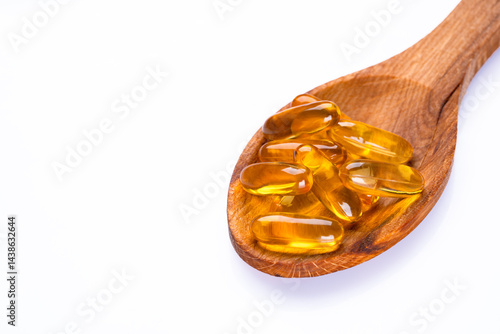 Dietary supplement containing omega 3 fish oil capsules