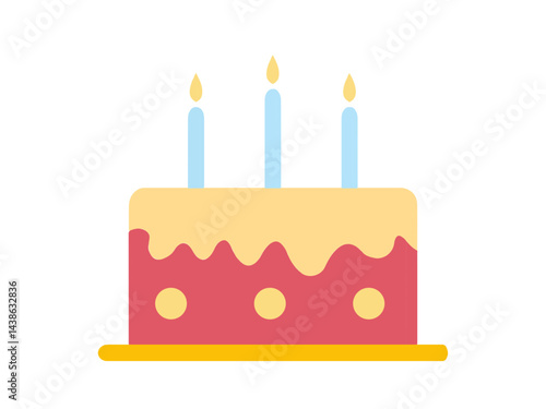birthday cake with candles