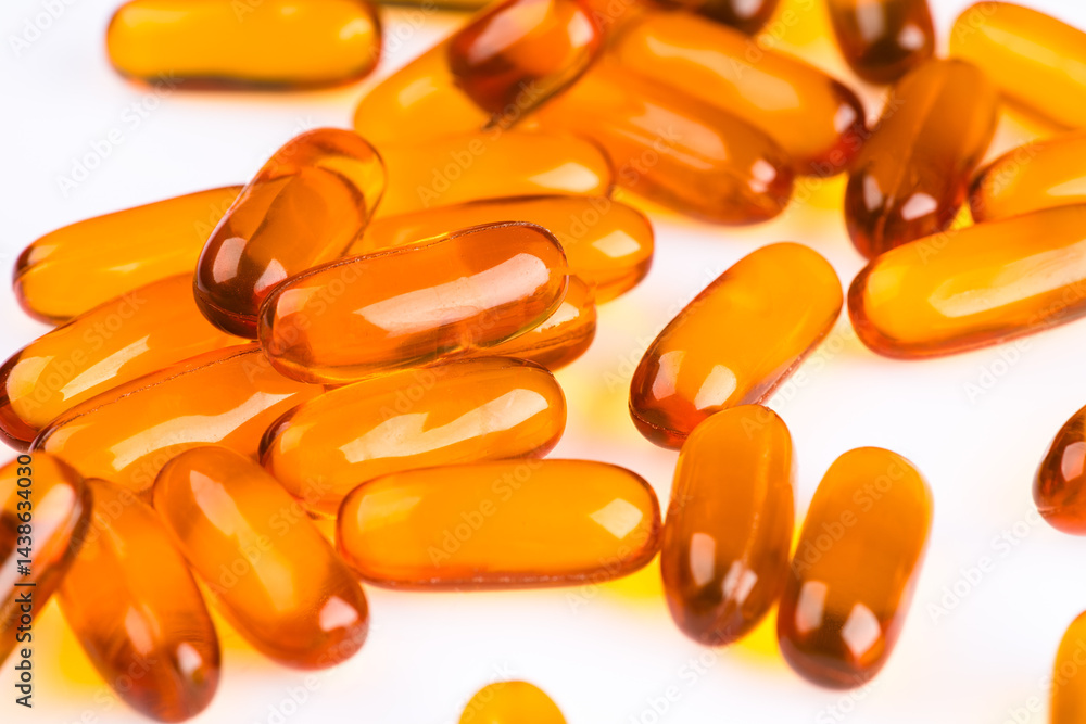 Dietary supplement containing omega 3 fish oil capsules