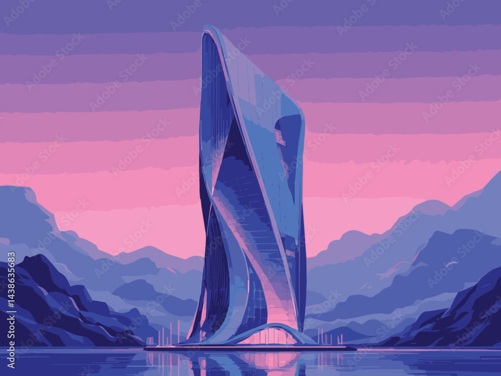 modern architectural marvel - building in the city