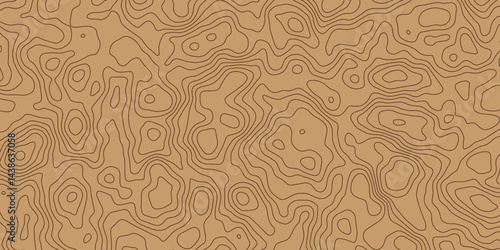 Topographic stylized wavey line essential for effectively communicating the focus and scope of a contour map or survey. A well-crafted provides clarity on the geographic area.