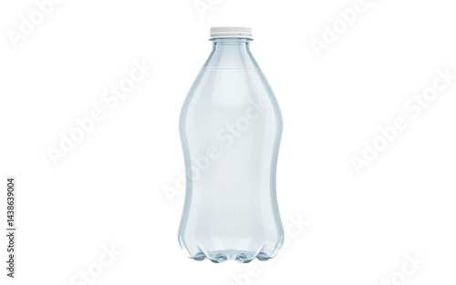 empty bottle isolated on white, bottle of water