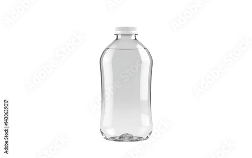 empty bottle isolated on white, bottle of water