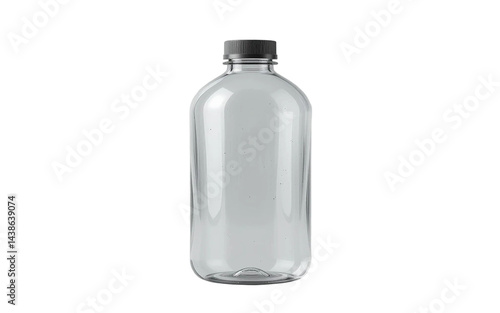 empty bottle isolated on white, bottle of water