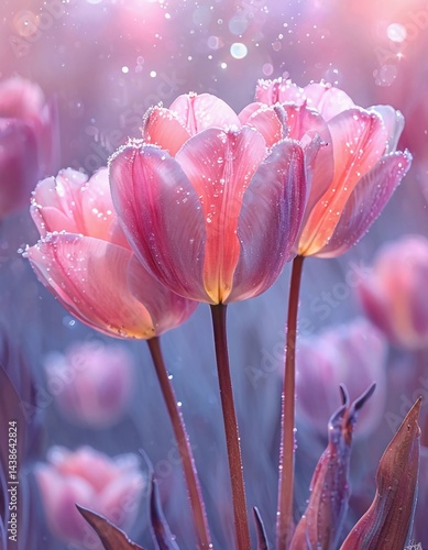pink tulip flower
