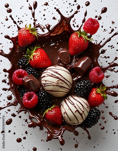 strawberries and chocolate