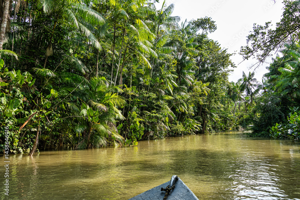 River boat tour on the Guama River at Belem do Para, a city on the north area of Brazil.