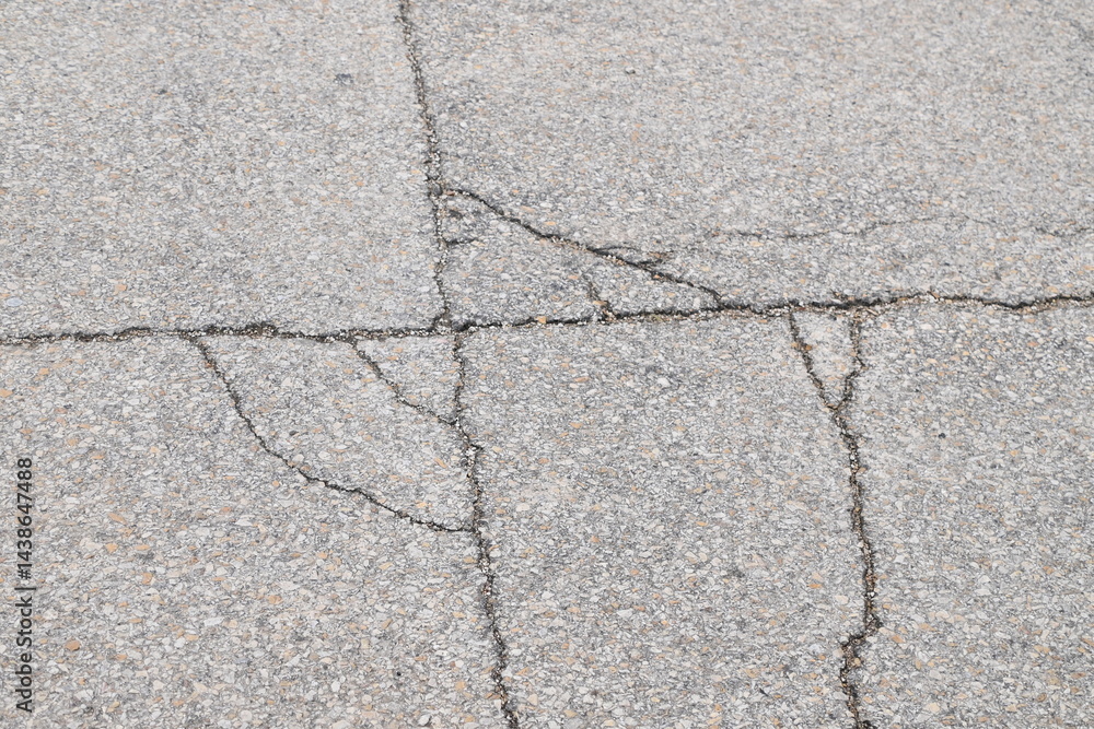 Obraz premium Cracked Cement