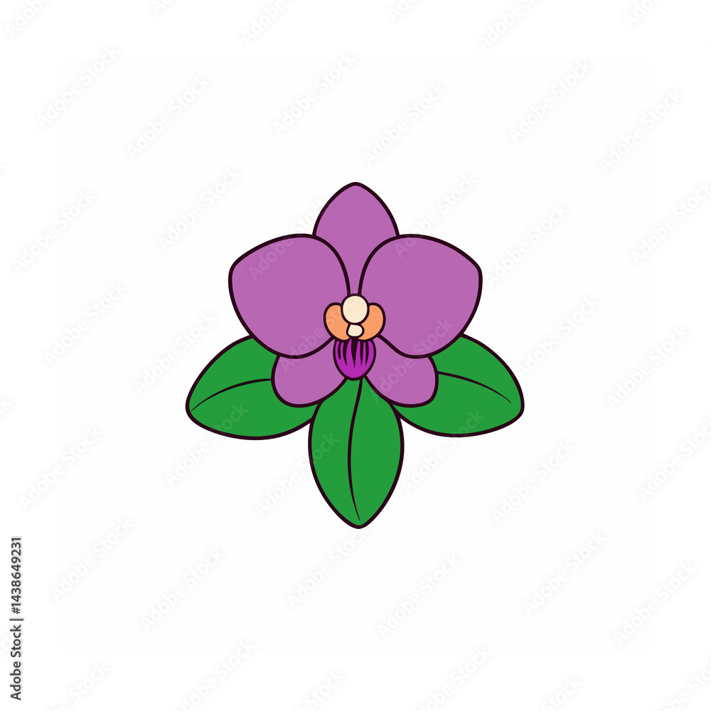 Fototapeta premium Beautiful Flower Vector Clipart Elegant Floral Designs on White Background