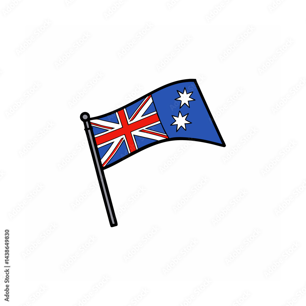 Fototapeta premium World Flags Vector Clipart International Flag Designs on White Background