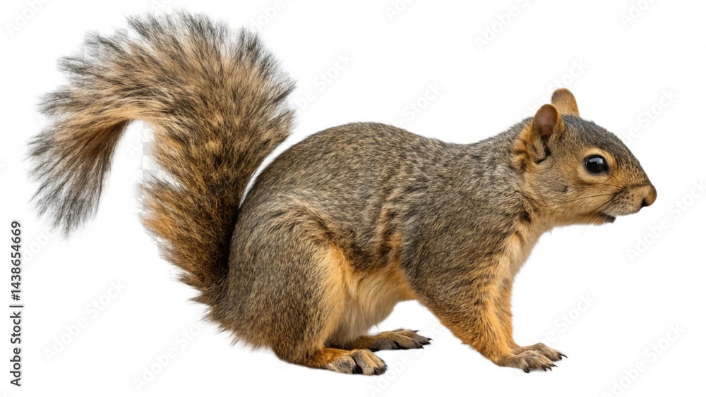 squirrel on a white background squirrel on a white background