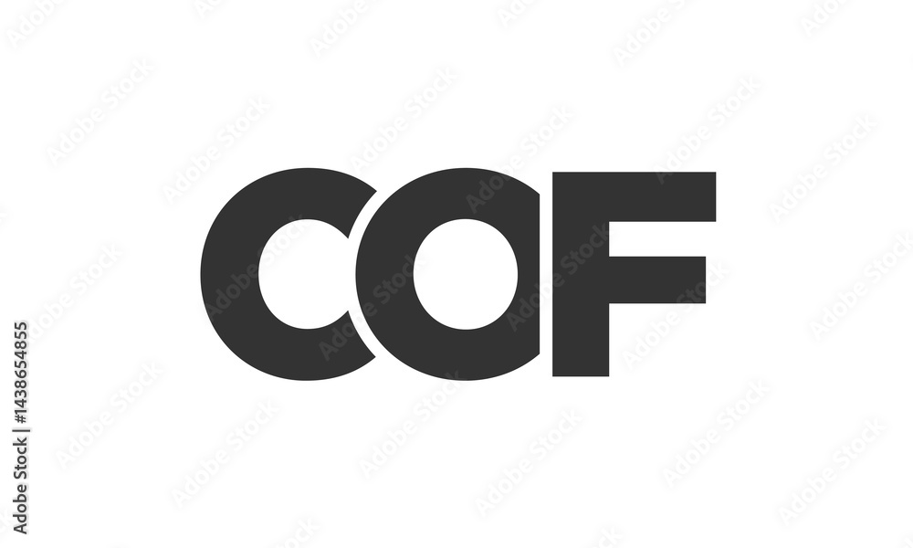 COF logo design template with strong and modern bold text. Initial based vector logotype featuring simple and minimal typography. Trendy company identity. COF logo design template with strong and modern bold text. Initial based vector logotype featuring simple and minimal typography. Trendy company identity.