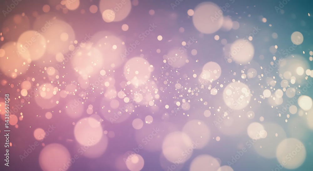 Obraz premium Abstract Bokeh Lights Background with Soft Pastel Colors and Sparkles