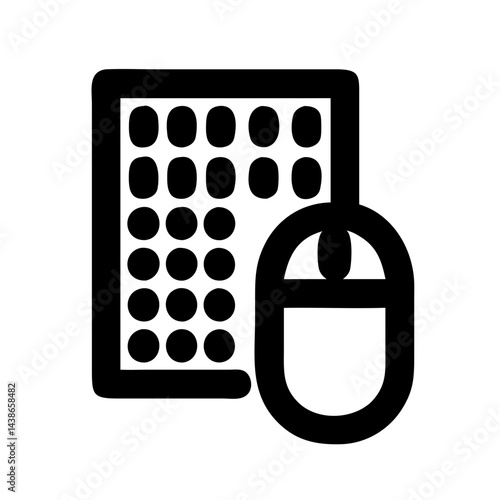 Computer mouse flat vector design isolated on a white background