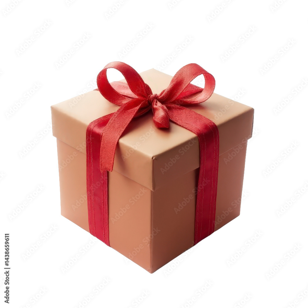 square gift box isolated on transparent background square gift box isolated on transparent background