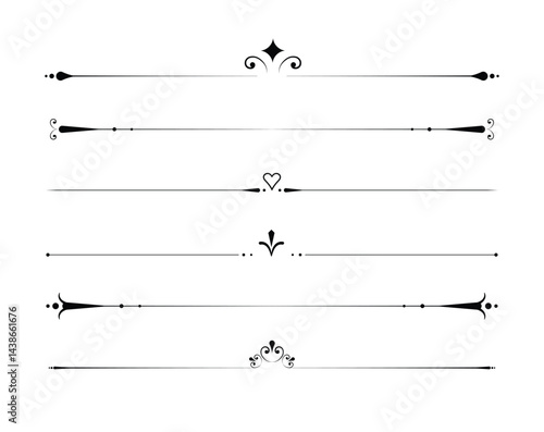 Elegant Vintage Decorative Flourish Elements for Your Creative Design and Artwork Needs