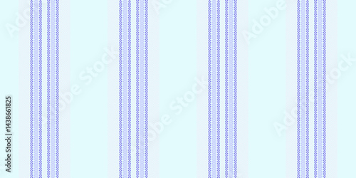 C970s textile vector pattern, vogue lines background fabric. Srade texture seamless vertical stripe in light cyan and white colors.