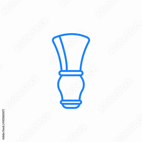 classic shaving brush icon sign vector