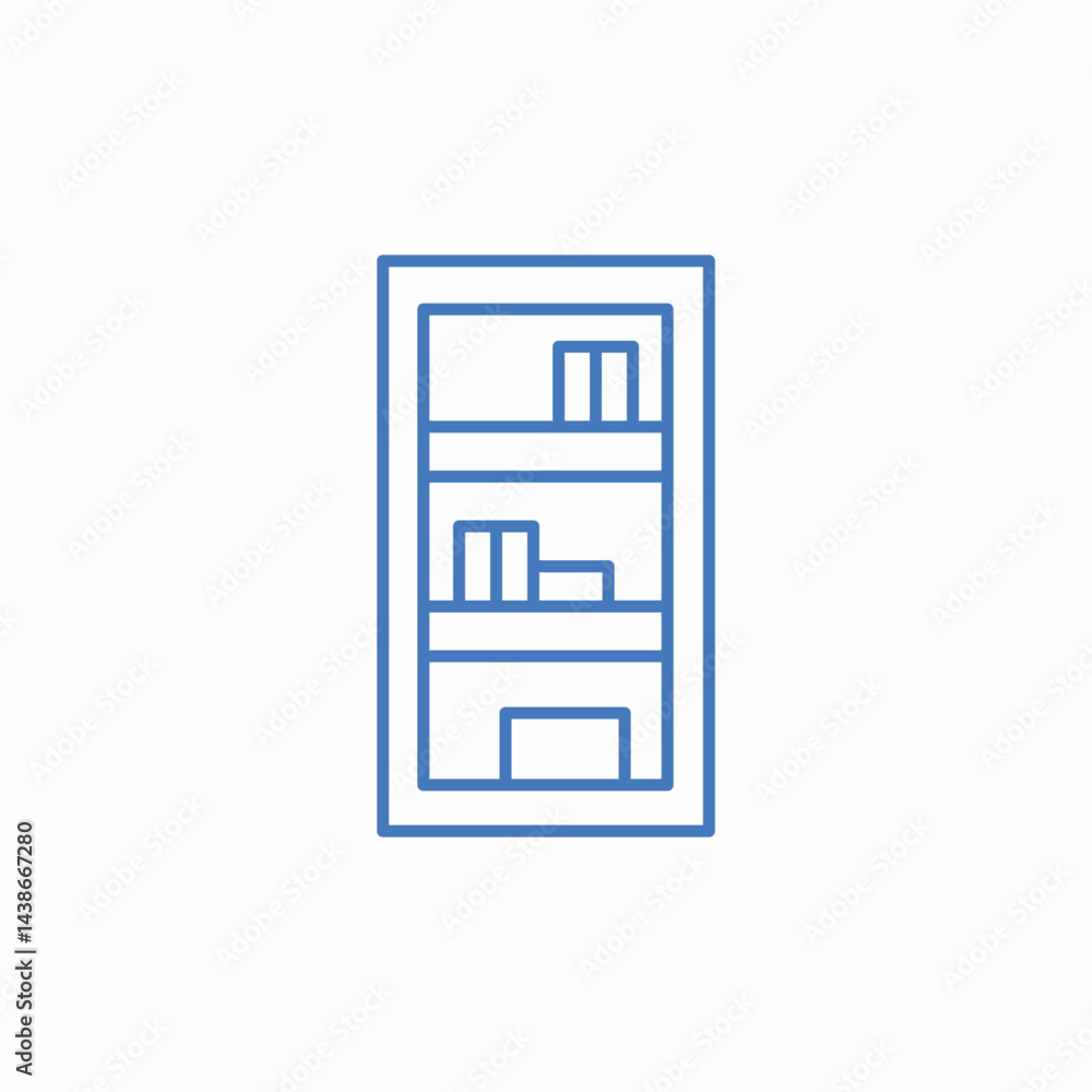 storage shelf unit icon sign vector storage shelf unit icon sign vector