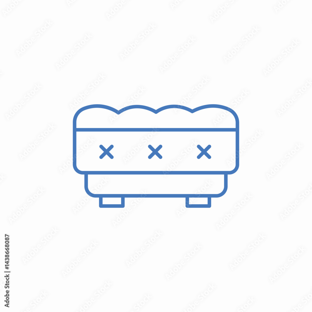 upholstered seating furniture icon sign vector upholstered seating furniture icon sign vector