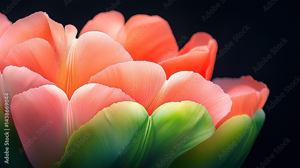 A detailed image of various flowers against a dark backdrop with a slightly out-of-focus photograph of their central parts
