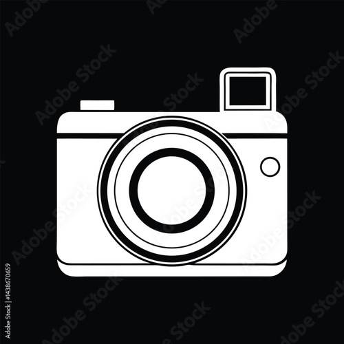 Camera icon vector. photo camera sign and symbol. photography icon.