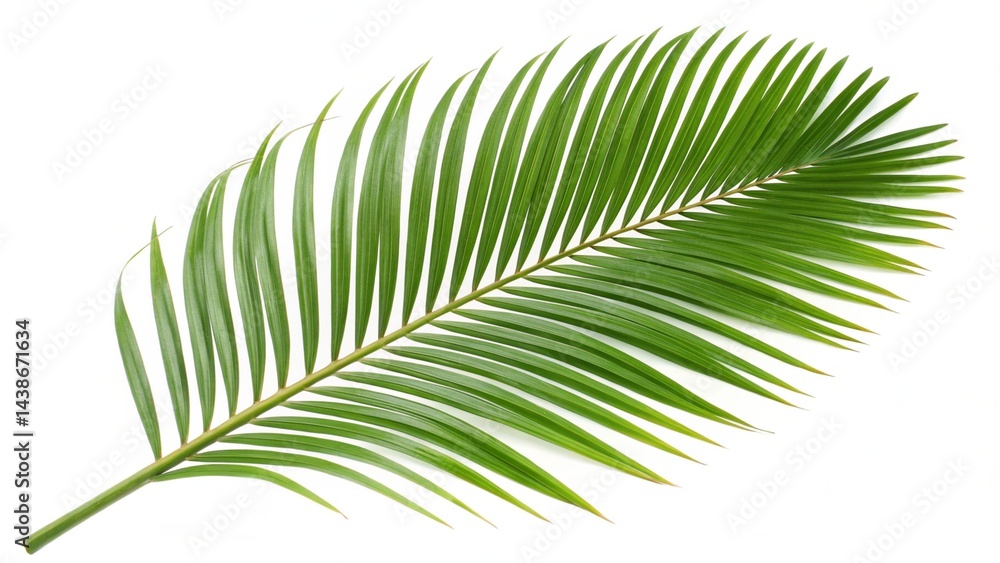 Obraz premium fern leaf isolated on white background