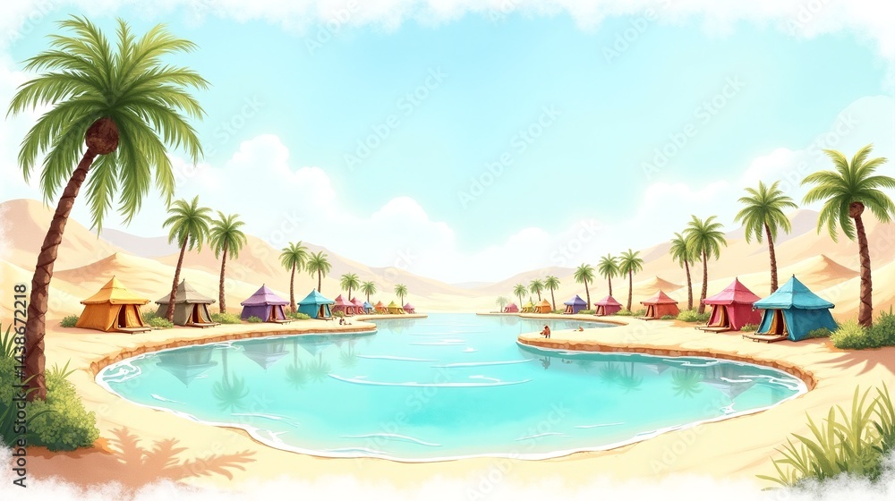Mirage of Tranquility: Oasis Retreat in the Sands Mirage of Tranquility: Oasis Retreat in the Sands