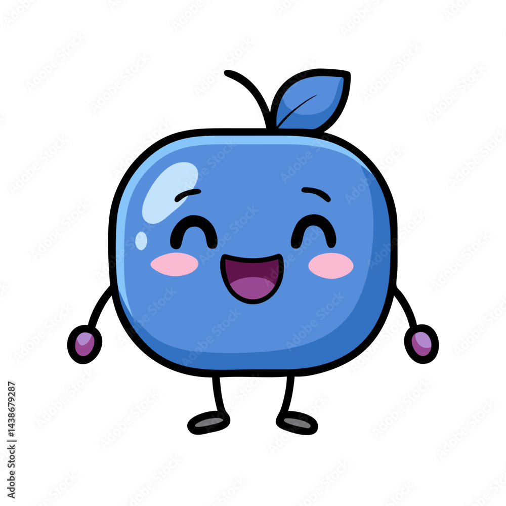 Obraz premium funny apple cartoon