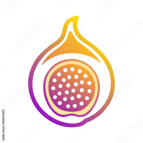 vector illustration of a red onion