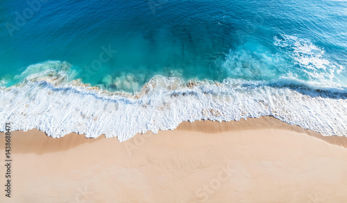 Fototapeta Naklejka Na Ścianę i Meble -  soft wave on a white sand beach