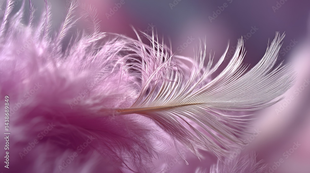 Obraz premium Delicate feather close-up