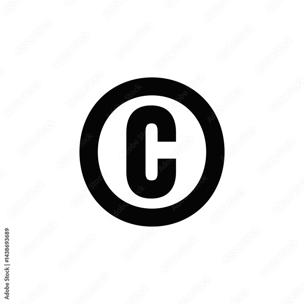 C Copyright Sign Symbol Icon Vector C Copyright Sign Symbol Icon Vector