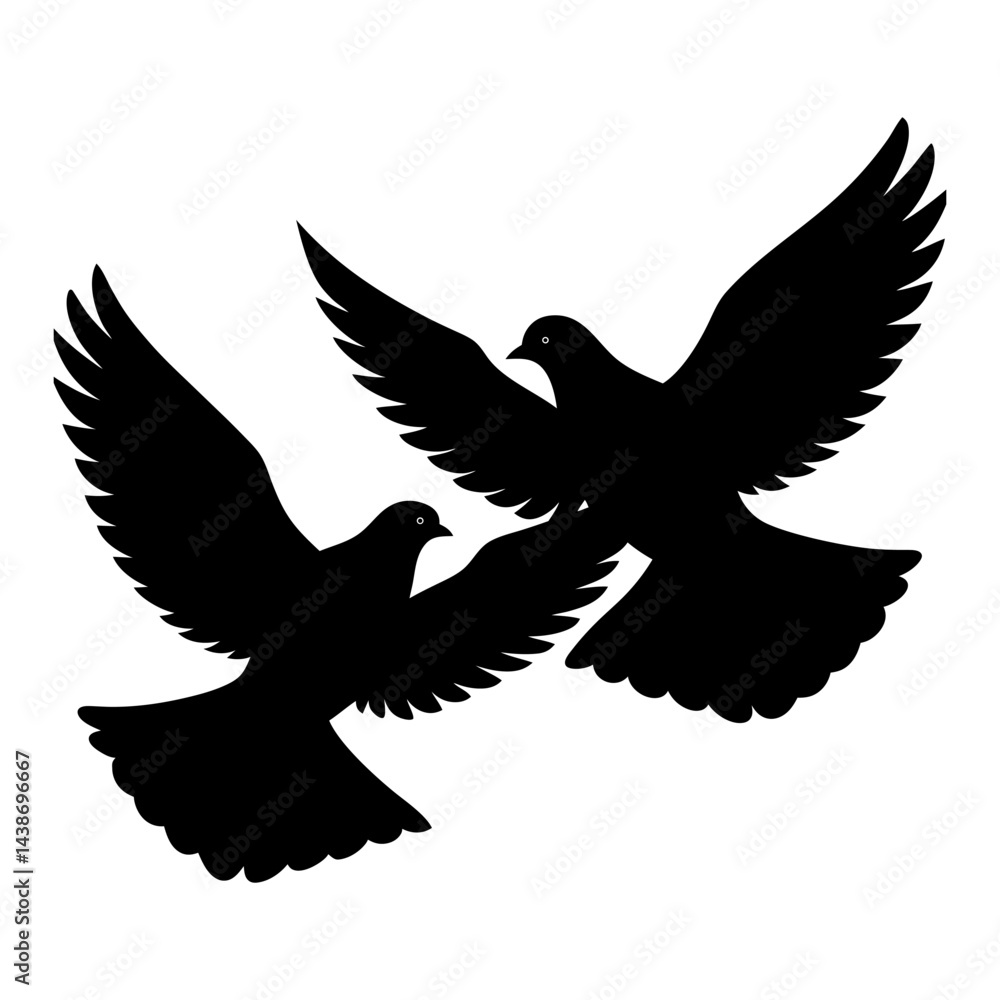 vector illustration of a dove vector illustration of a dove