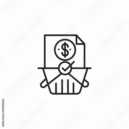 approved payment method icon sign vector