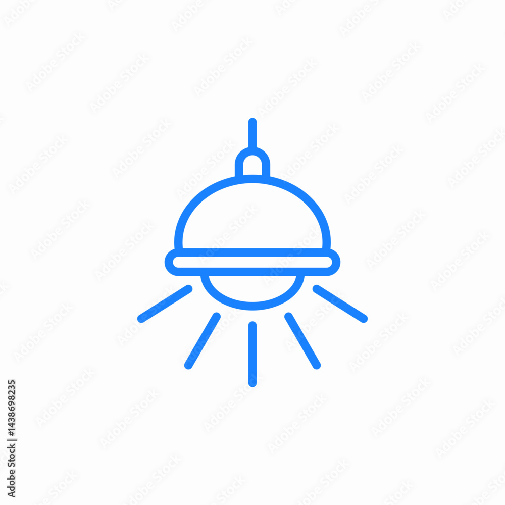 Obraz premium ceiling lamp icon sign vector