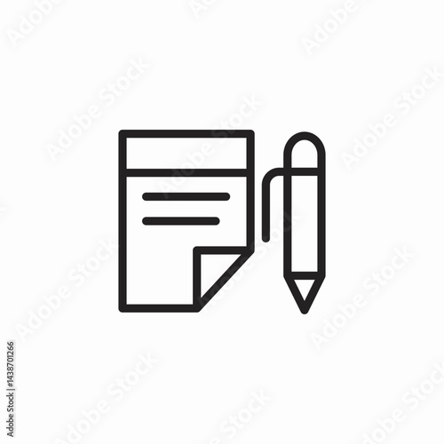 document creation tool icon sign vector