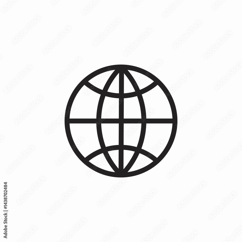global network icon sign vector global network icon sign vector