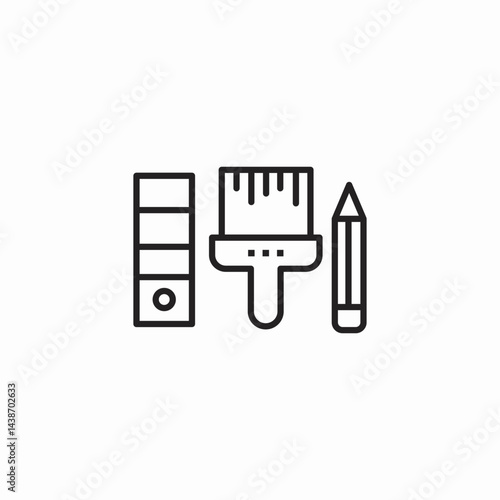 graphic design tools icon sign vector
