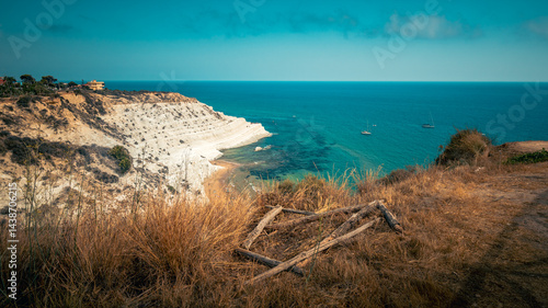 Scala dei Turchi - famous white rocky cliff on the coast in the municipality of Porto Empedocle, province of Agrigento, Sicily