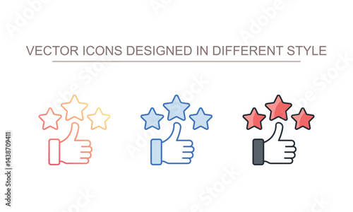 Satisfied icon design with white background stock illustration