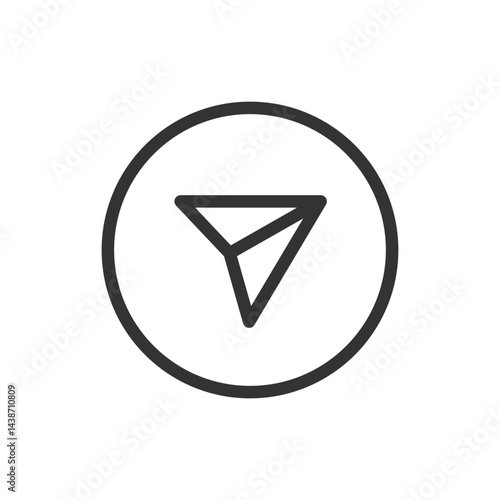 Send icon. Share symbol modern, simple, vector, icon for website design, mobile app, ui. Vector Illustration