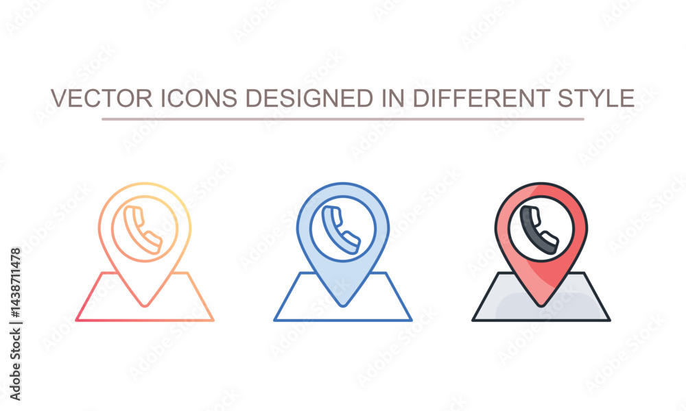Call location icon design with white background stock illustration Call location icon design with white background stock illustration