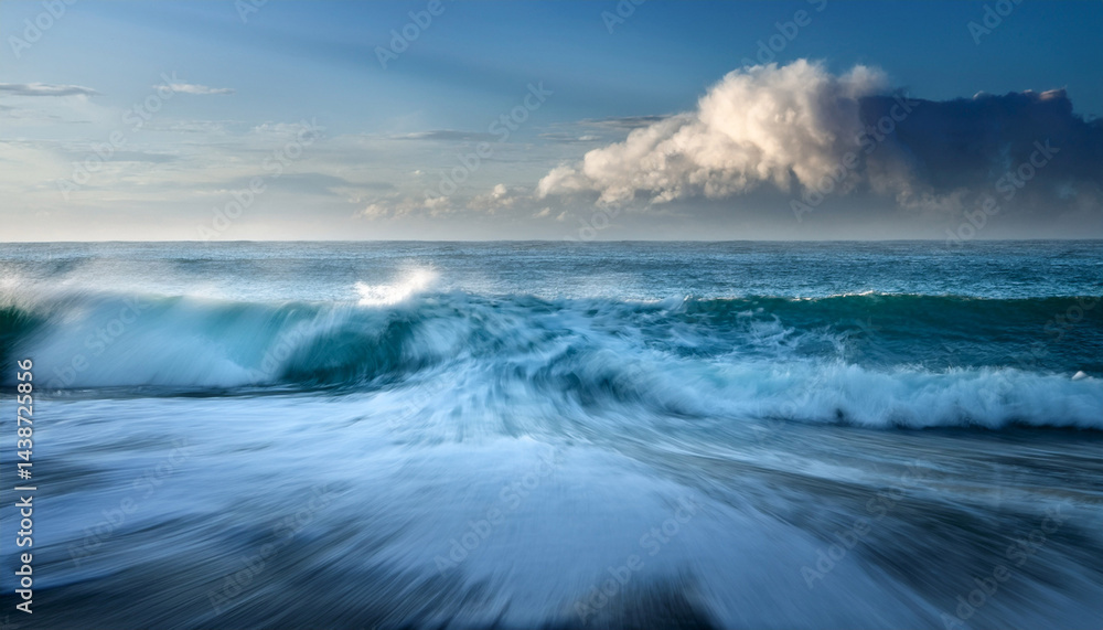 Obraz premium waves in motion blur