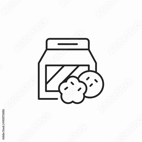 takeout food box icon sign vector